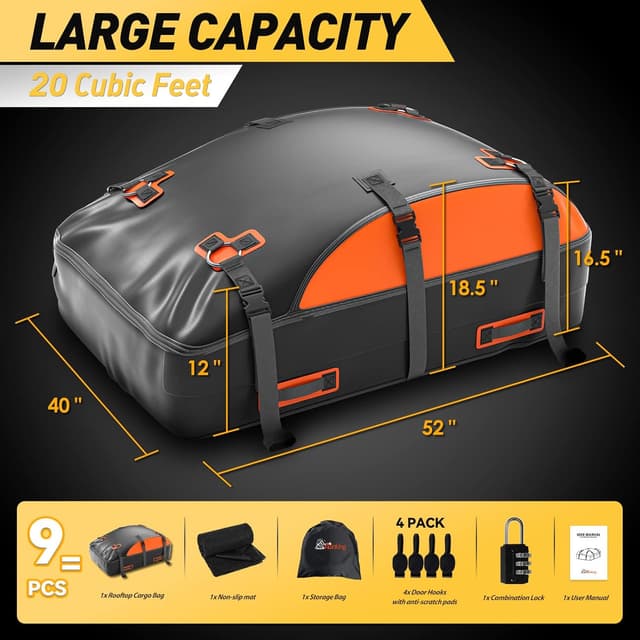 Detalle de Asinking Rooftop Cargo Bag 20 cu ft