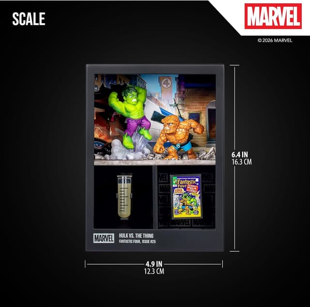 Detalle de FANDROP MV05 – Hulk VS. The Thing Marvel displayable diorama & scene marker (5 to collect, Wave 2)