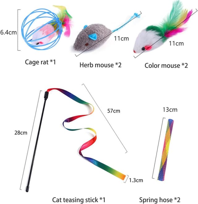 Thumbnail 2 de ZYYRSS Cat Toys 21‑Piece Kitten Set