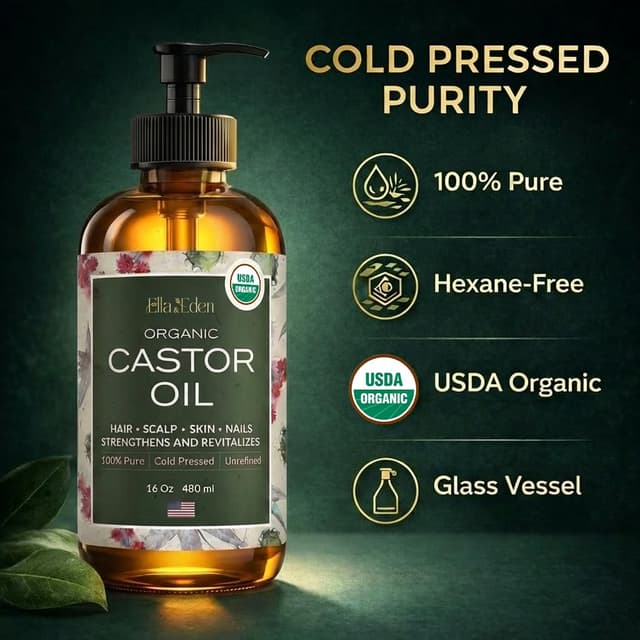 Thumbnail 5 de Ella & Eden Castor Oil 16 fl oz for Hair Growth