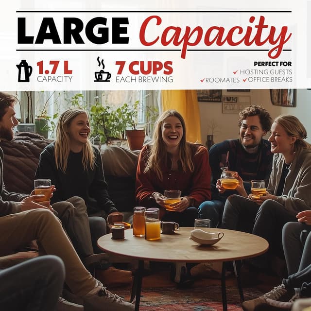 Thumbnail 6 de Gourmia Programmable Digital Glass Kettle 1.7L