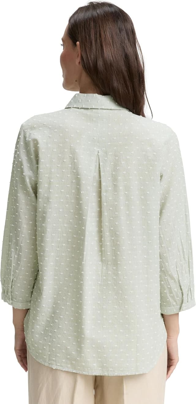 Detalle de Tom Tailor 1047178 Camicia da donna con maniche a 3/4 (confezione da 1)