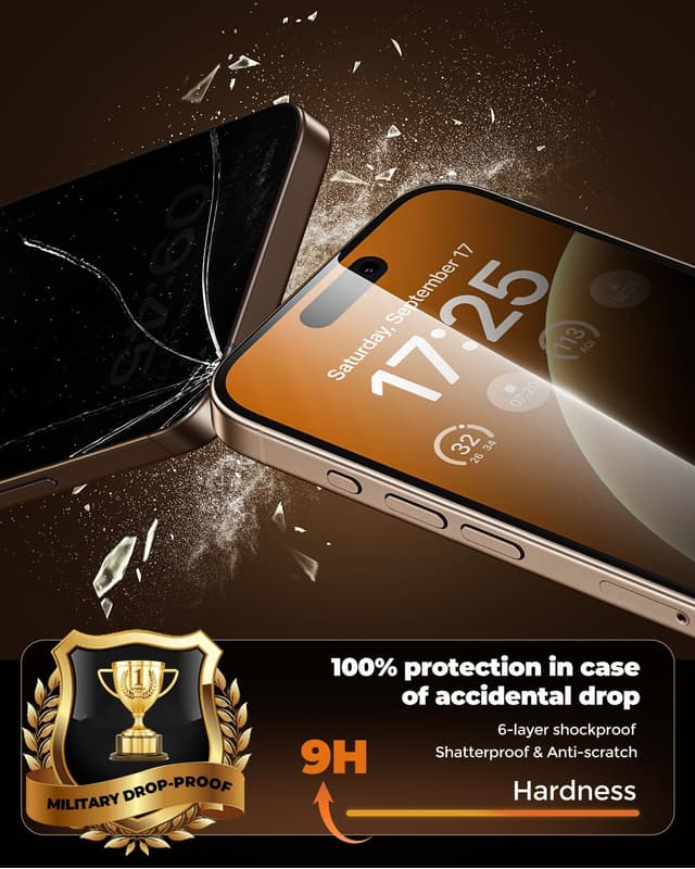 Thumbnail 4 de UNBREAKcable Película de Privacidad para iPhone 16 Pro