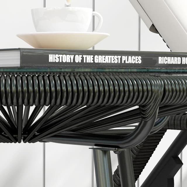 Thumbnail 6 de Outsunny Mesa de Ratán Ø50 cm