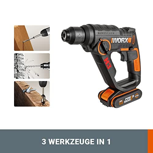 Detalle 2 de Worx WX390 taladro 20 V 2,0 Ah Li-Ion