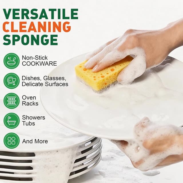 Thumbnail 5 de Eco Sponge 8 Pack compostable dish sponges 🧽
