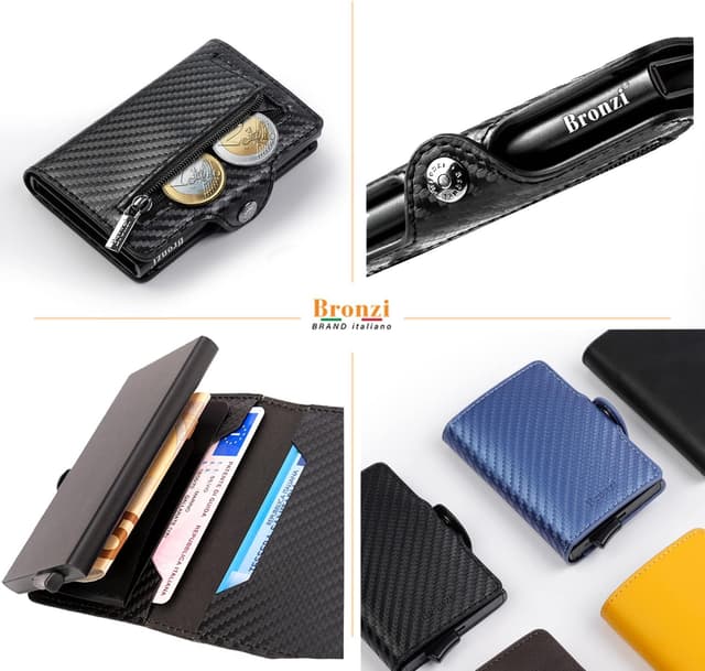 Thumbnail 3 de Bronzi Portafoglio Uomo Slim Piccolo 10x6,5 cm