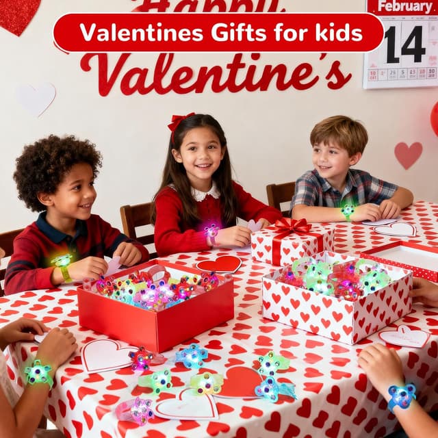 Thumbnail 1 de SCIONE 24 Pack LED Fidget Spinner Bracelets