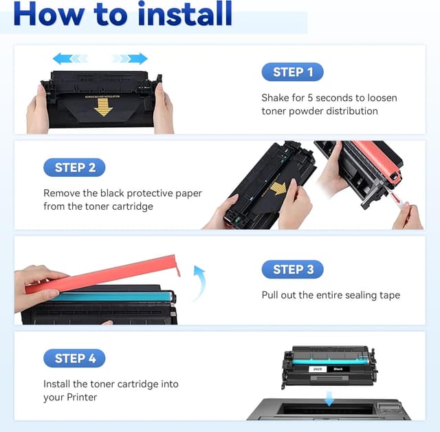 Thumbnail 4 de Compatible HP 202X Toner 4-Pack for LaserJet Pro 🖨