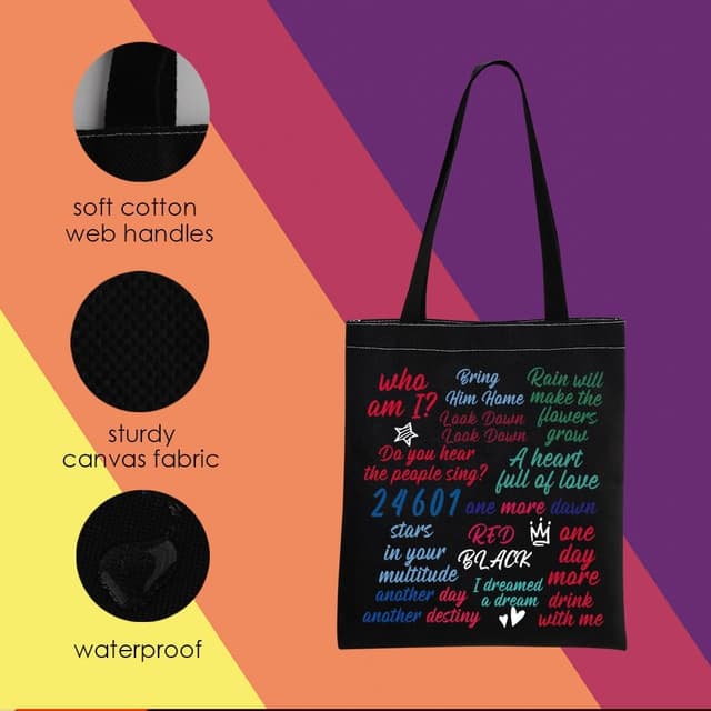 Thumbnail 6 de Les Misérables tote bag – musical inspired gift tote for everyday essentials