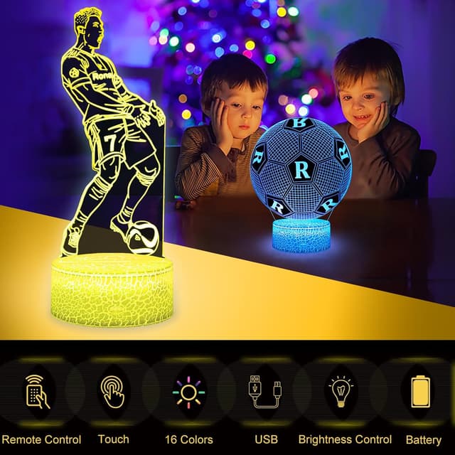 Detalle 2 de Fußball Nachtlicht 2er Pack Nr.7