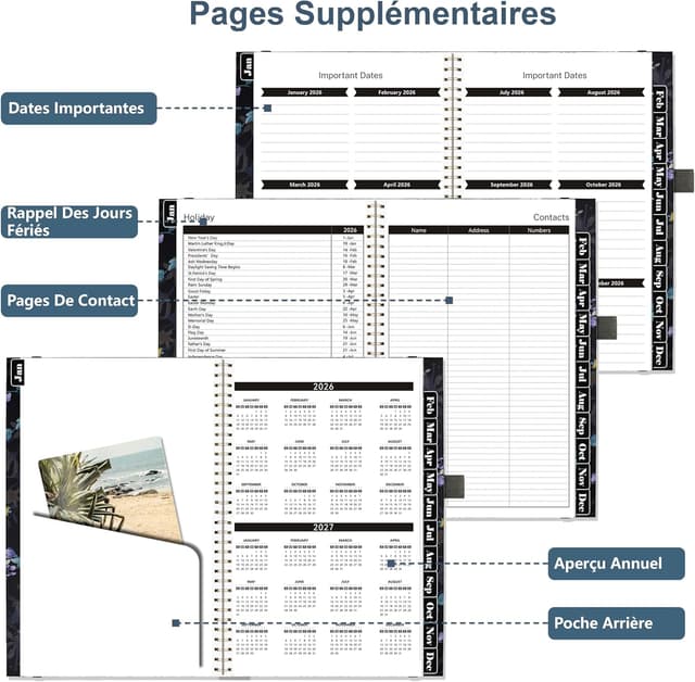 Detalle 2 de Gumiho Agenda 2026 A5 semainier spirale