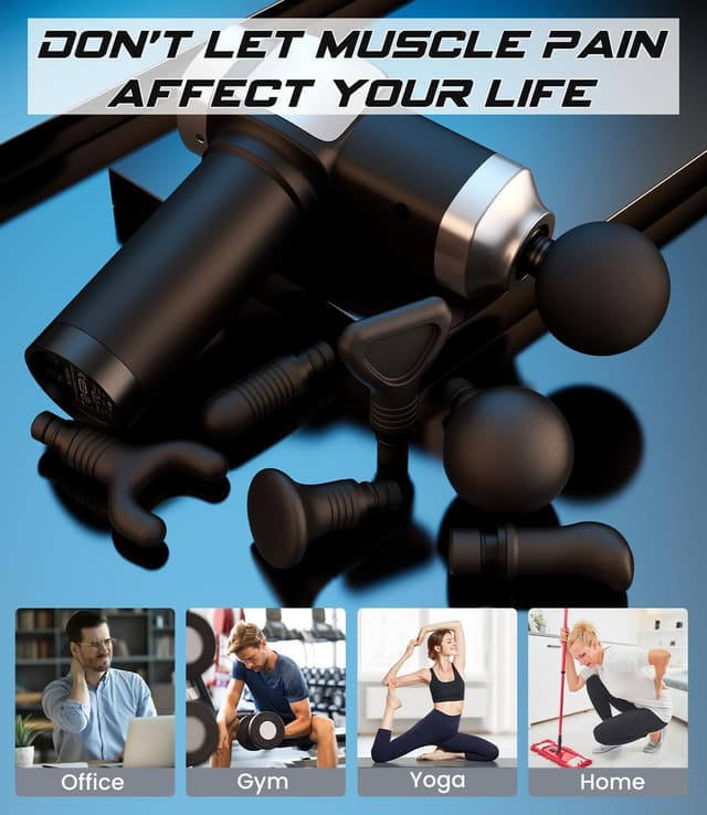 Thumbnail 4 de CAMEFER Deep Tissue Massage Gun with 30 Speeds ⚡