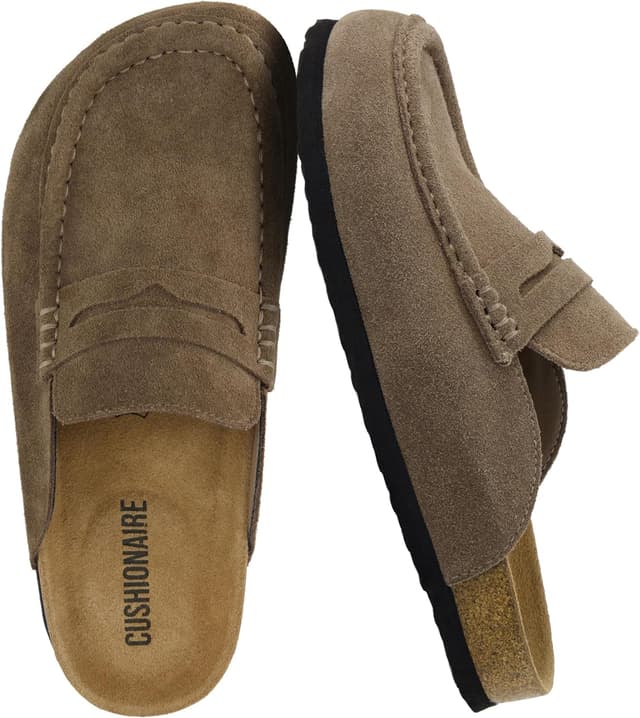 Detalle de CUSHIONAIRE Fondu Genuine Leather Mule Clogs 2026
