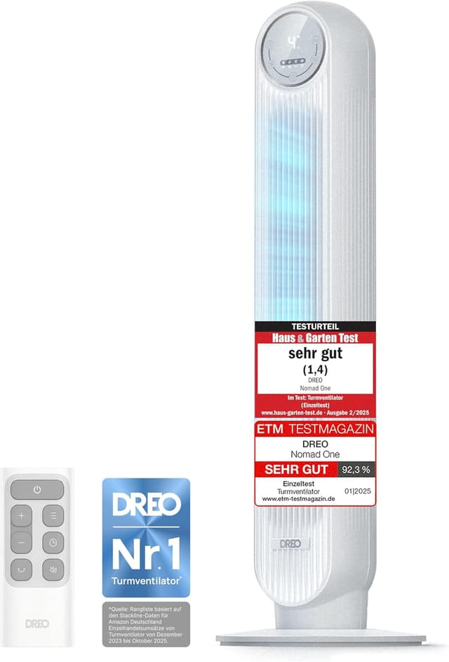 Detalle de Dreo 20dB Leiser Turmventilator 4 Modi