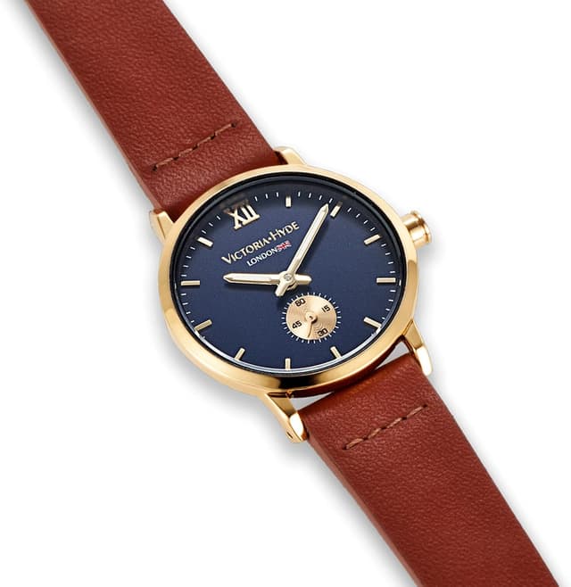 Detalle de VICTORIA HYDE Victoria Hyde orologio analogico da donna in vera pelle, quarzo impermeabile