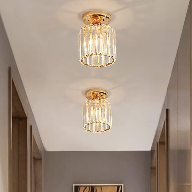 Detalle de FRIXCHUR mini crystal chandelier E27