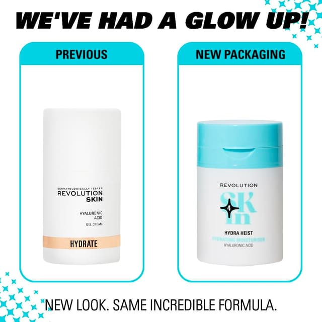 Detalle 2 de Revolution SKin Hydra Heist, Crema Hidratante Ligera Vegana 💧