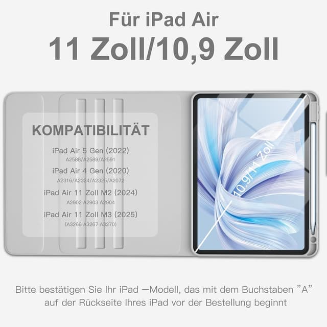 Thumbnail 1 de Vobafe Cover Tastiera per iPad Air 11" M3/M2, retroilluminata 7 colori