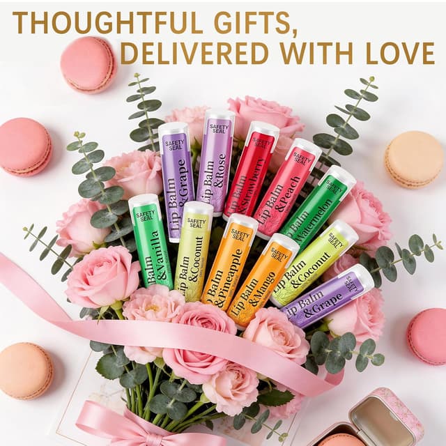 Thumbnail 6 de RBUGR 126-Piece Bulk Lip Balm Set (12 Flavors) for Moisturizing, Cracked Lips