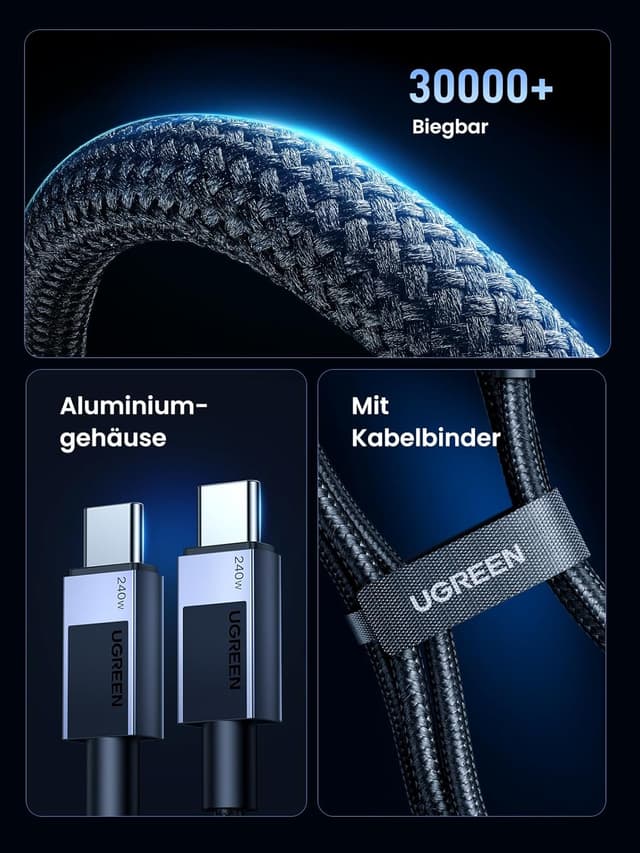 Thumbnail 5 de UGREEN 240W USB C Kabel PD 3.1