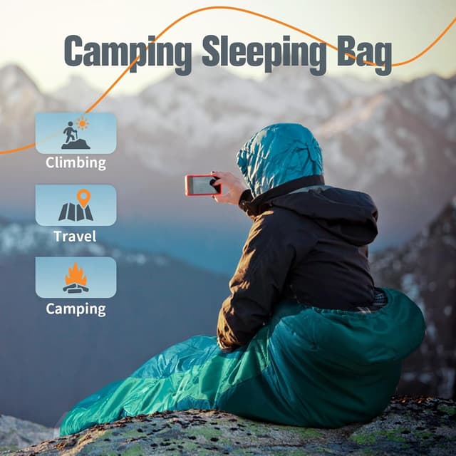 Thumbnail 6 de Forceatt Sacco a Pelo invernale 0°C–15°C (flanella), 4 stagioni, resistente all’acqua