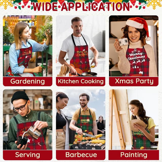 Thumbnail 5 de FunChaos 4 pièces tabliers de Noël