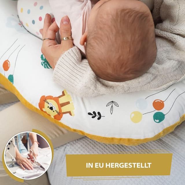 Detalle 2 de Totsy Baby Coussin d’allaitement et de grossesse Teddy, 130 cm (soutien pour maman et bébé)