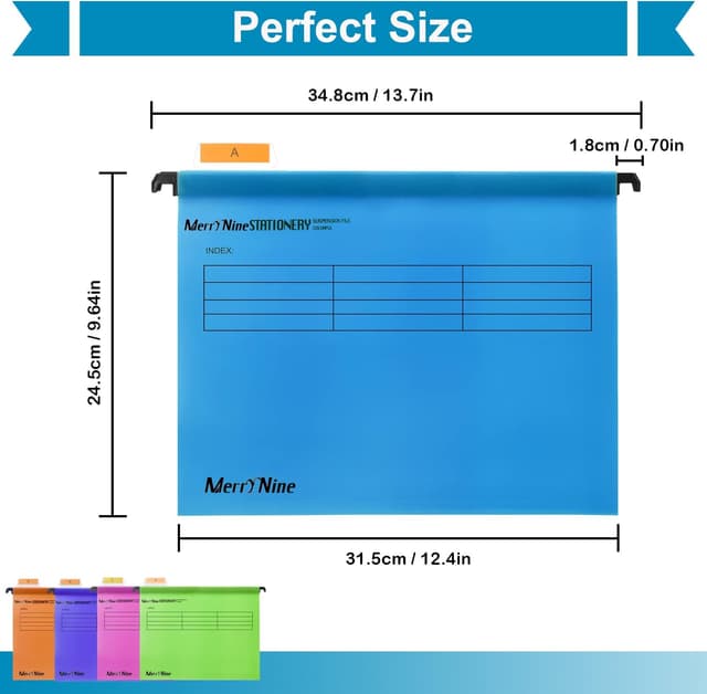 Detalle de MerryNine A4 suspension files 30 pcs