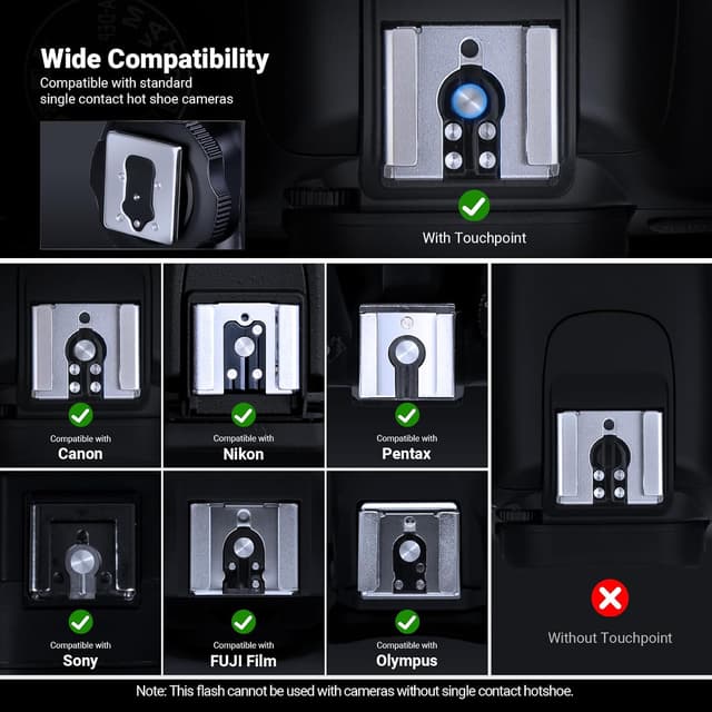 Detalle de NEEWER TT560 Kamera Blitz 8 Stufen