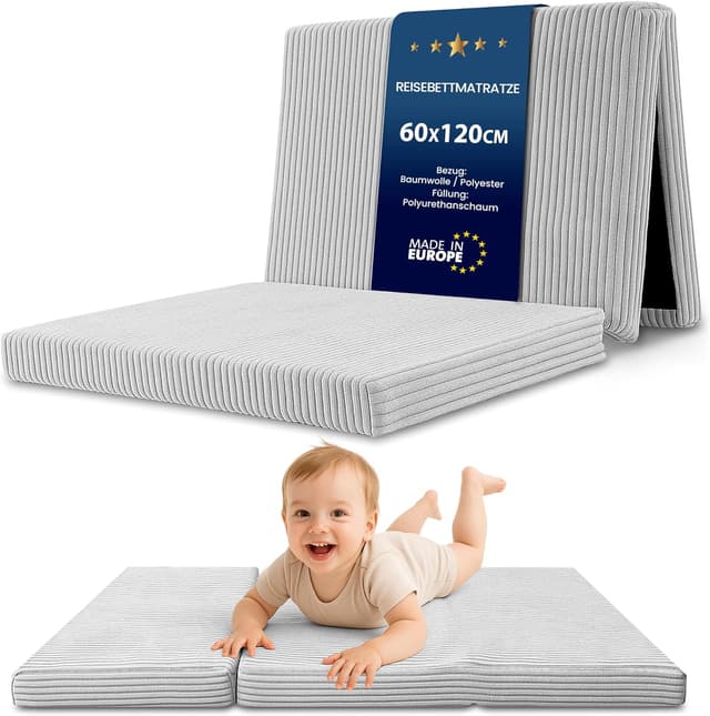 Thumbnail 6 de Totsy Baby matelas pliant enfant 60x120 cm – couchage d’appoint compact, housse amovible lavable