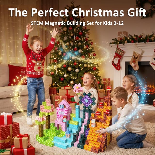 Thumbnail 6 de FQOIUD Magnetic Blocks 150 PCS magnetic building set 🧩