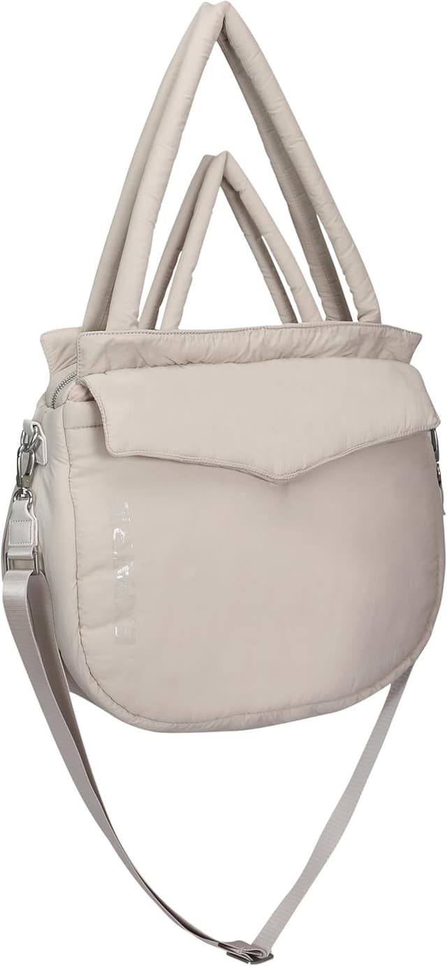 Detalle de Expatrié Shopper Tasche Damen „Poppy“ Puffer Bag aus Nylon mit Reißverschluss und Crossbody-Gurt