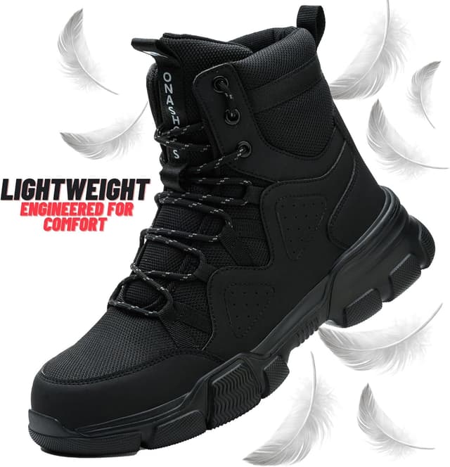 Detalle de Rona Safety Shoes & Boots with Steel Toe Cap – Lightweight, Comfortable & Anti-slip