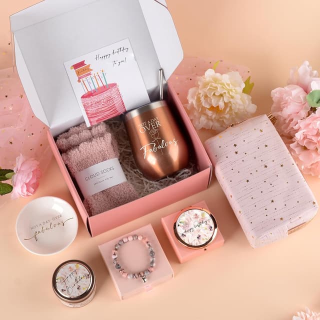 Detalle 2 de Birthday gifts basket for women 9-piece