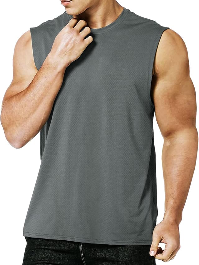 Detalle de MEETYOO canotte uomo senza maniche per palestra e corsa