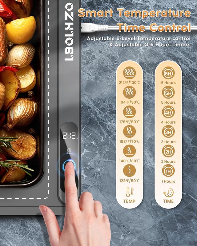 Thumbnail 2 de LBOLHZO Warming Mat 36x16 🍽️