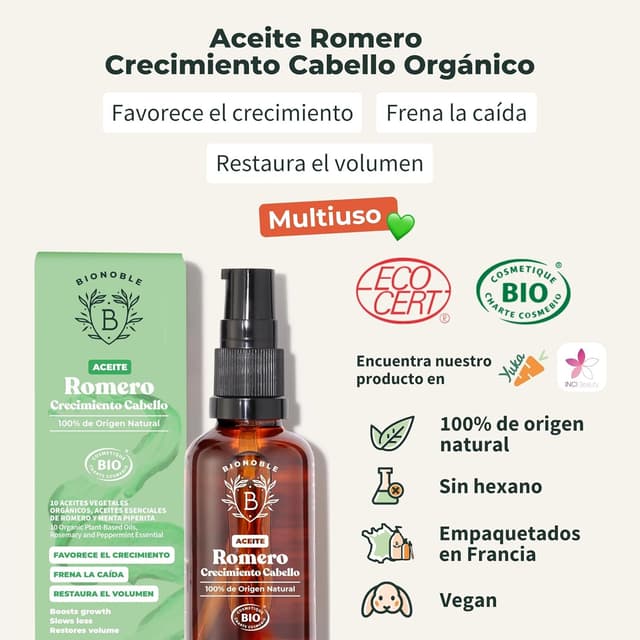 Thumbnail 1 de BIONOBLE Aceite Romero Cabello 50 ml