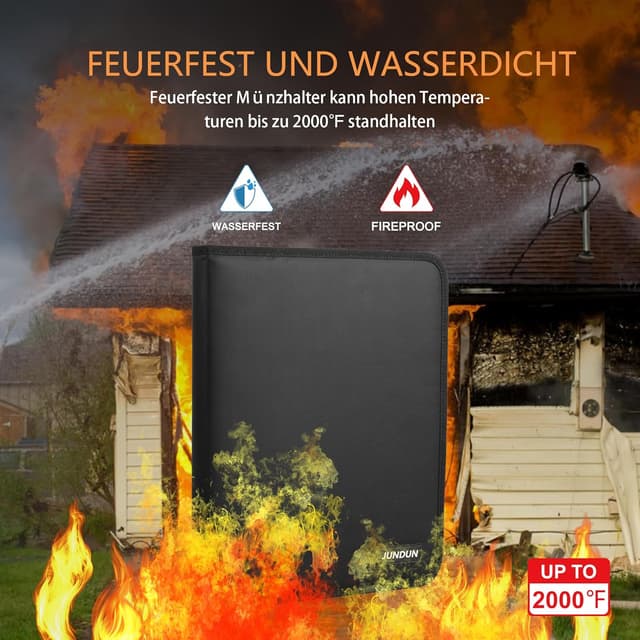 Detalle 2 de Münzsammelbuchhalter für Sammler mit feuerfestem Münzsammelalbum (300 Taschen) & 36 Hülsen – für Münzen, Geldscheine und Zubehör