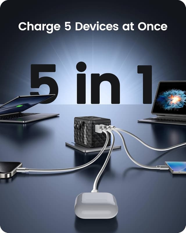 Thumbnail 6 de LENCENT 65W Adaptateur Voyage Universel