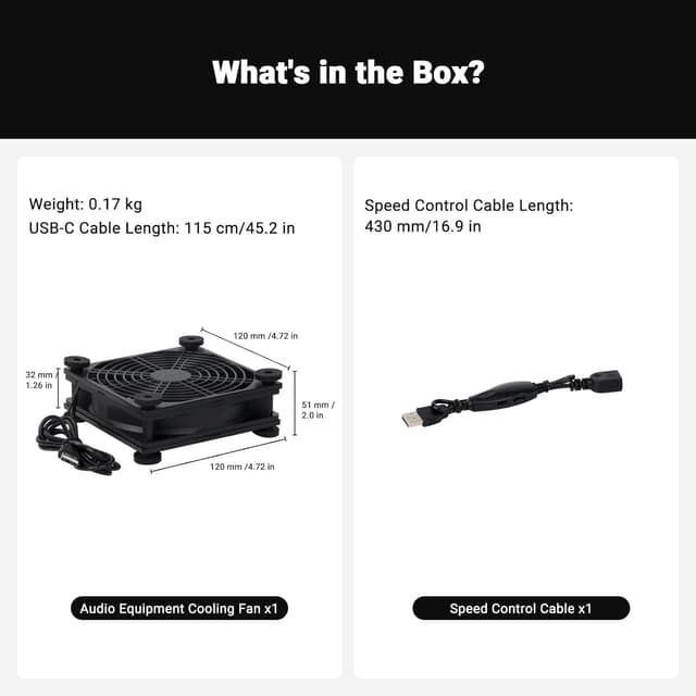 Thumbnail 6 de Fosi Audio Ventola di raffreddamento USB per amplificatori stereo HiFi V3 Mono/ZA3