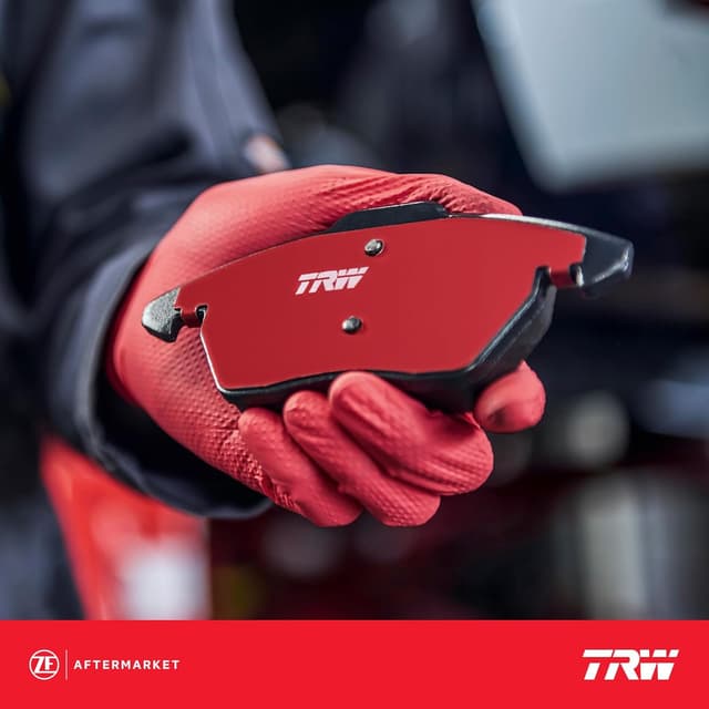 Detalle 2 de TRW GDB1814 : kit de 4 plaquettes de frein avec contact d’usure (essieu avant, Audi A4 B8)