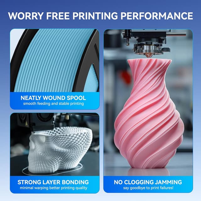 Detalle 2 de JAYO Matte PLA Filament 1,75 mm (matt), 1,1-kg Spule mit ca. 363 m – olivgrün