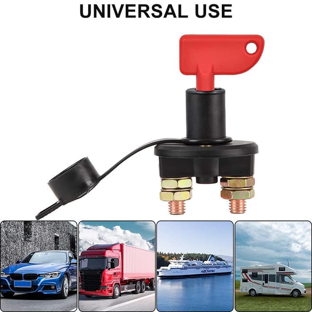 Thumbnail 6 de Battery Isolator Switch with 2 Keys (12V/24V) – Car/Marine Master Battery Disconnect