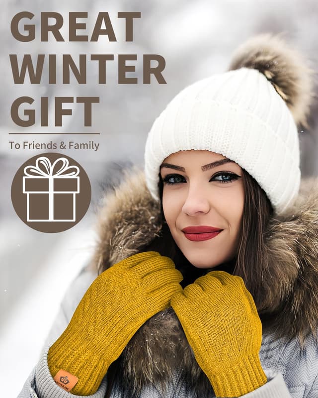 Thumbnail 6 de ARFNKIM Winter Thermal Touchscreen Gloves — Fleece Lining