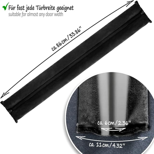 Thumbnail 4 de com-four 2x Paraspifferi per Porte 86 cm