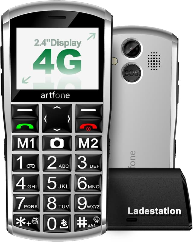 Detalle de artfone A400 4G Seniorenhandy ohne Vertrag – Großtasten, SOS-Notruftaste & 4G-VoLTE