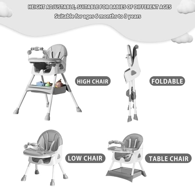 Thumbnail 6 de UBRAVOO Babyhochstuhl 3-in-1 ab 6 Monaten