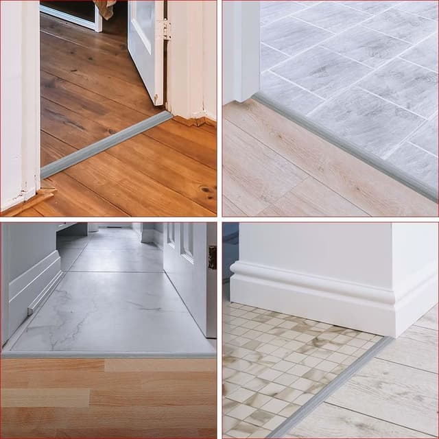 Thumbnail 6 de Flintronic 3M PVC Laminate Flooring Transition Strip (5cm) – Self-adhesive threshold bar for joining floor gaps