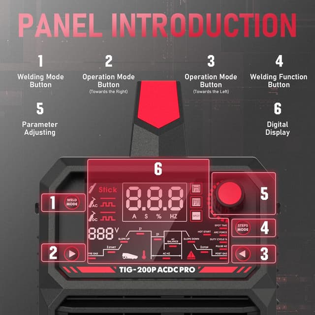 Thumbnail 3 de YESWELDER 200A AC/DC TIG 200A